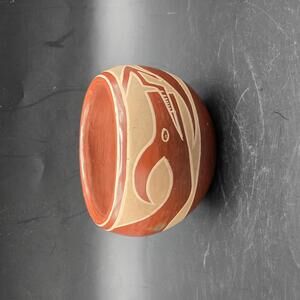 Vintage Santa Clara Pueblo Redware Bowl